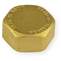 GENERAL FITTINGS - Messing Kappe Endkappe 1/2 Zoll DN15 Verschlusskappe Fitting Deckel