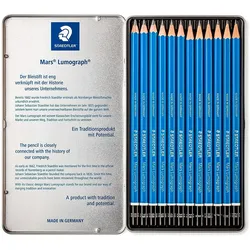 STAEDTLER Bleistift Mars Lumograph 100 G12 S PEFC sort. 12 St./Pack.
