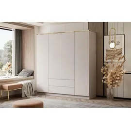 Lukmebel Kleiderschrank AURORA 4D2SZ KASCHMIR mit Schubladen