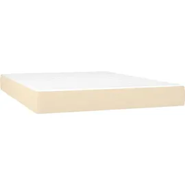 vidaXL Boxspringbett 140 x 200 cm Creme