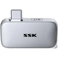 SSK 1TB Externe SSD, USB-C Portable SSD Festplatte Extern bis zu 1050MB/s