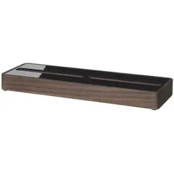 Visitenkarten-Aufsteller Walnuss Holz/Acryl 60 Karten max. 90 x 60mm
