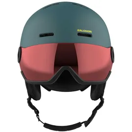 Salomon Orka Visor Helm Mit Visier - north Atlantic - 56-59 cm