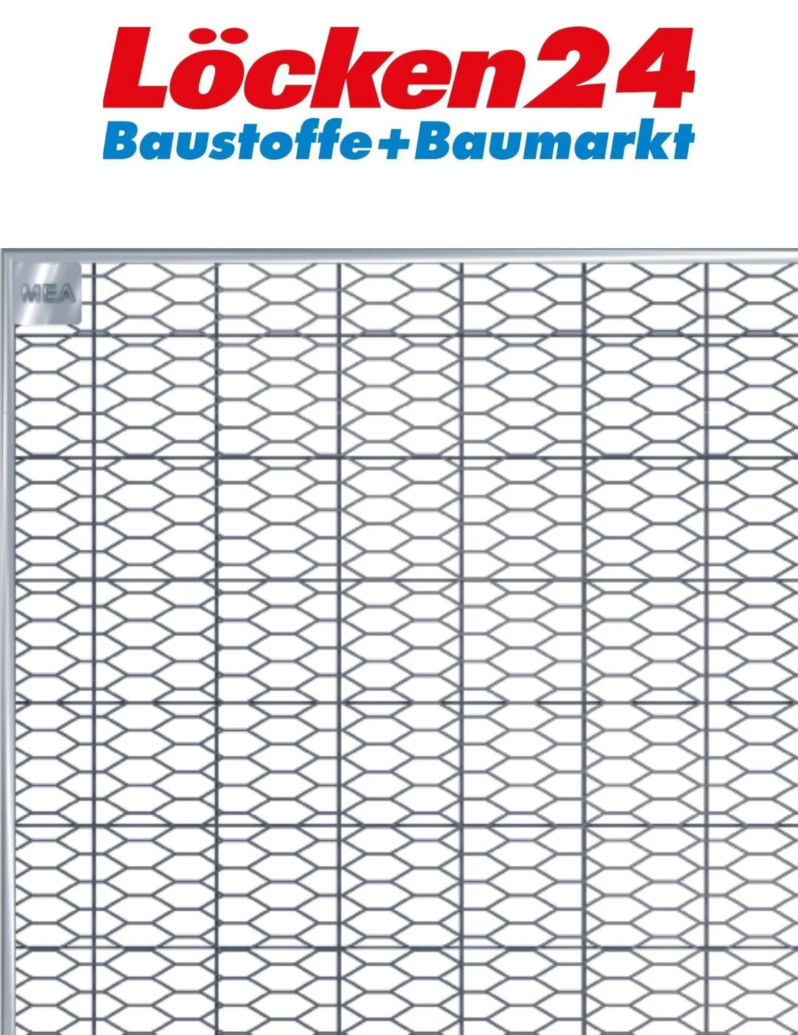 MEA Streckmetallrost - Außenmaß: 84 x 41,5 cm