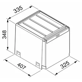 Franke Cube 40 28 l Schwarz