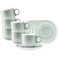 SELTMANN WEIDEN Cappuccinotasse mit Untertasse 0,3 l Mint 6 St.