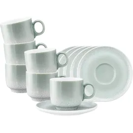SELTMANN WEIDEN Cappuccinotasse mit Untertasse 0,3 l Mint 6 St.