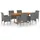 vidaXL Garten-Essgruppe 7-tlg. grau 3070752