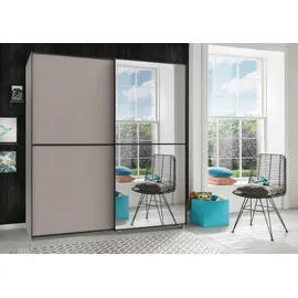 möbel-direkt.de Schwebetürenschrank Ulm 180 x 198 x 65 cm Grau