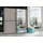 möbel-direkt.de Schwebetürenschrank Ulm 180 x 198 x 65 cm Grau