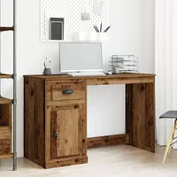 VidaXL Schreibtisch mit Stauraum Altholz 50x115x75 cm Holzwerkstoff