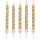 Papstar Geburtstagskerzen auf Halter 6 cm 120 St. Gold