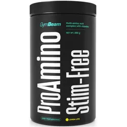 GymBeam ProAMINO stim-free Muskelregeneration und -wachstum Geschmack Lemon & Lime 390 g