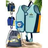 KIDVERSE Schwimmweste Kinder 2-3 Jahre - TÜV geprüfte Schwimmhilfe mit Bauchumfang bis 56cm - Schwimmhilfe Kinder 2-3 Jahre - Kinderschwimmweste zum Schwimmen Lernen - Komfort Schwimmweste Kind