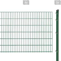 Arvotec Doppelstabmattenzaun »EXCLUSIVE 123 zum Einbetonieren«, Zaunhöhe 123 cm, Zaunlänge 2 - 60 m 76688732-0 dunkelgrün H/L: 123 cm x 8 m