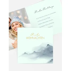 Grußkarten Weihnachten selbst gestalten mit Spruch und Fotos im Onlinedesigner bei Meine-Kartenmanufaktur.de