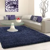 Ayyildiz Teppiche Life Shaggy 1500 Hochflorteppich 80 x 150 cm navy