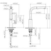 Dornbracht ELIO Einhebelmischer Pull-out mit Brausefunktion, Ausladung 219mm, 33871790-99,