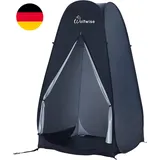 Wolfwise Pop-Up Duschzelt, Groß Toilettenzelt, Umkleidezelt, Tragbar Camping Dus