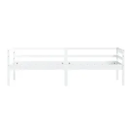vidaXL Massivholzbett Weiß Kiefer 90x200 cm