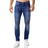 Tazzio Slim-fit-Jeans 16517 in cooler Biker-Optik blau W32