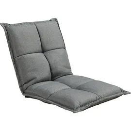 [en.casa] Bodensessel Deinze im 2er-Set verstellbar Dunkelgrau