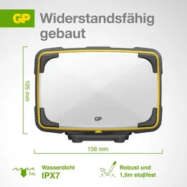 GP Panel Arbeitsleuchte GPCWP15 1200 Lumen 2x18650