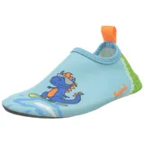Playshoes Barfuß-Schuh Dino Blau/Grün 24,5