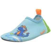 Playshoes Barfuß-Schuh Dino Blau/Grün 24,5