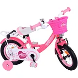 Volare Kinderfahrrad - Mädchen 12 Zoll Kinderrad in Rot/Rosa