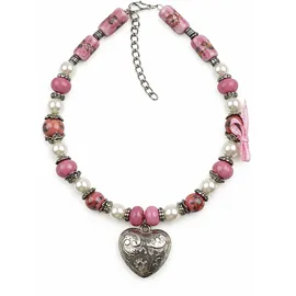Allgäu Rebell Kette mit Anhänger Toni rosa / Metall