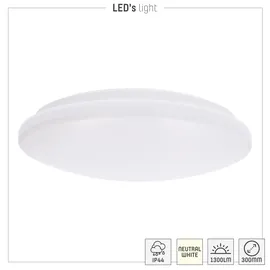 LED's light LED Deckenleuchte 1 x 15 W Ø 30 cm spritzwassergeschützt