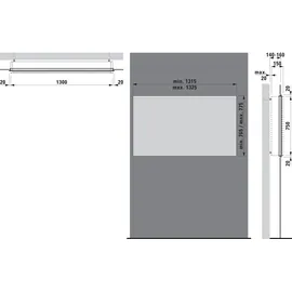 Laufen Frame 25 134 cm weiß