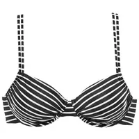 s.Oliver Bügel-Bikini-Top Damen Schwarz/Weiß 36 Cup D