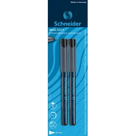 Schneider Permanentmarker Maxx 222 F 0,7 mm 2 St. Schwarz