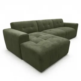 ax living Eckcouch Polyester 310 cm L Grün
