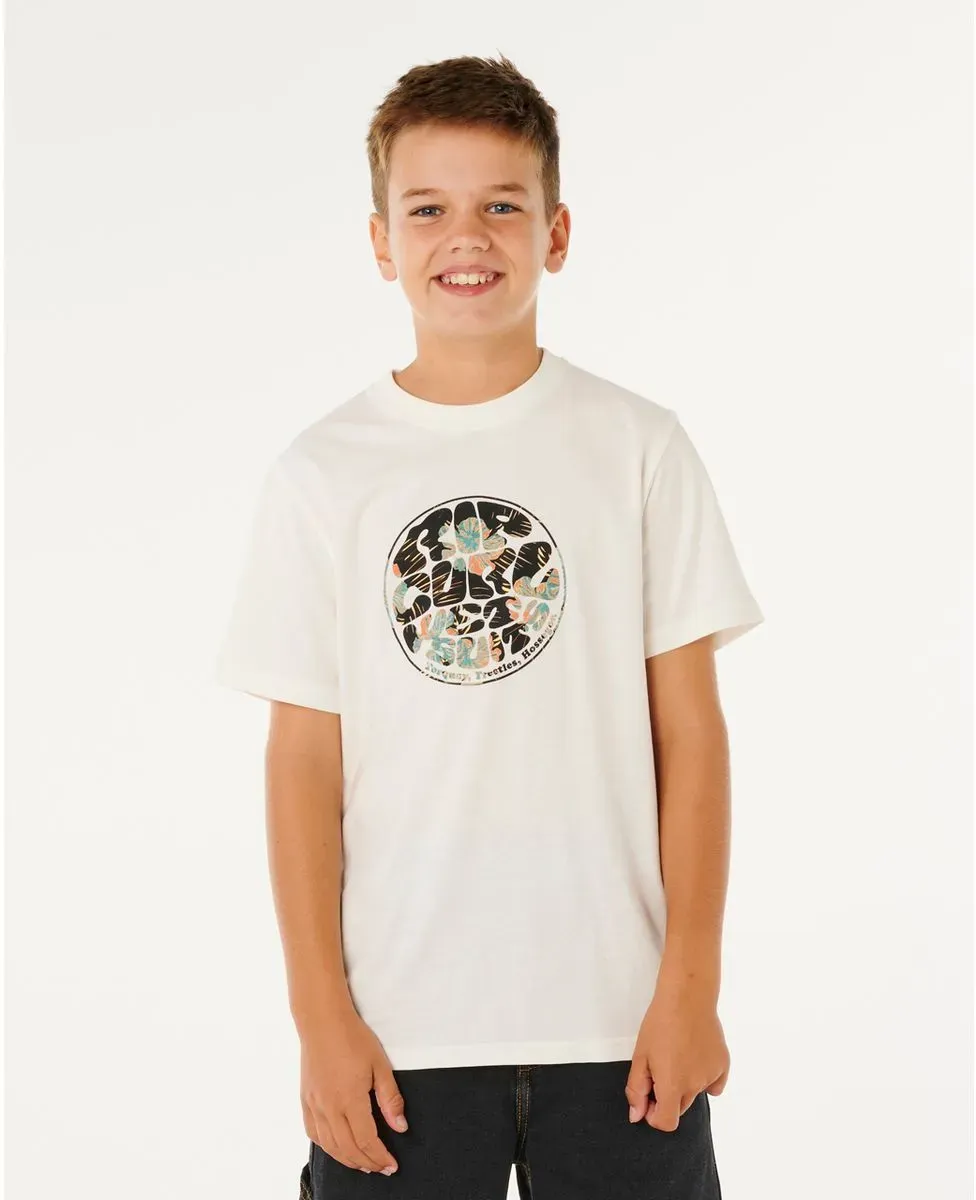 RipCurl Wettie Passage Icon Tee-boy bone (3021) 12