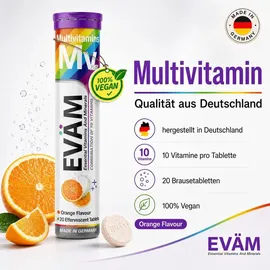 eväm Multivitamin Brausetabletten Orange 20 Stück