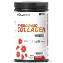 skill nutrition Hydrolysiertes Kollagen Typ I & III Bloody Orange Pulver 660 g