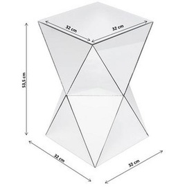 Kare Beistelltisch Luxury Triangle, 32x32cm