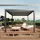 Mendler Pergola HWC-L46 3 x 4 m Grau