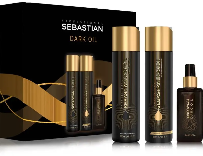 Sebastian Professional Dark Oil Geschenkset für glänzendes und geschmeidiges Haar