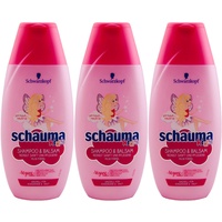 Schauma KIDS Shampoo & Balsam 3 x 250ml Flasche - speziell für Kinderhaar & Haut