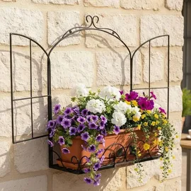 DanDiBo Ambiente Wandregal 40 x 12 x 10 cm Schwarz