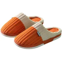 Generisch Damen-Hausschuhe Atmungsaktive Hausschuhe Winter Gästepantoffeln Mit Rutschfester Sohle Gemütliche Indoor Pantoffeln Für Hotel (Orange, 40) - 40 EU