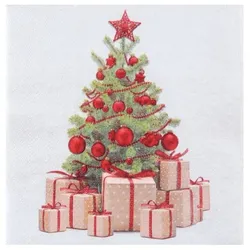 1800 Servietten Weihnachten Weihnachtsservietten 33x33 cm Weihnachtsbaum