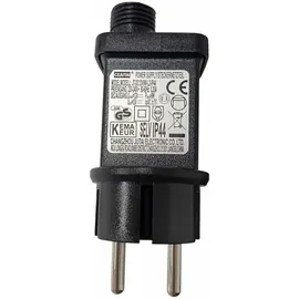 FHS International Schneemann LED Kunststoff 40 cm Erdspieß IP44 6/18 h Timer weiß