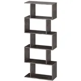 Ricoo Bücherregal 160 x 70 x 25 cm Grau