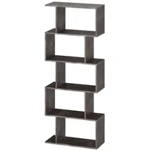 Ricoo Bücherregal 160 x 70 x 25 cm Grau