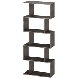 Ricoo Bücherregal 160 x 70 x 25 cm Grau